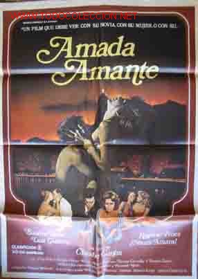 Cinema: POSTER CARTEL : AMADA AMANTE. Columbia, 70x100 cm, 1981