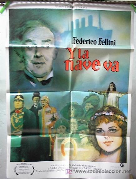Cine: Y LA NAVE VA POSTER ORIGINAL - Foto 1