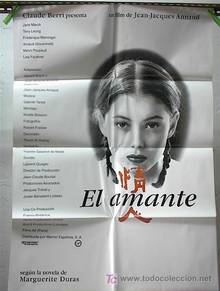 Cine: EN1981 EL AMANTE POSTER ORIGINAL - Foto 1