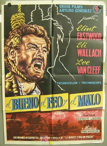 yp24d el bueno el feo y el malo sergio leone cl - Acquista Poster e  locandine di film western su todocoleccion