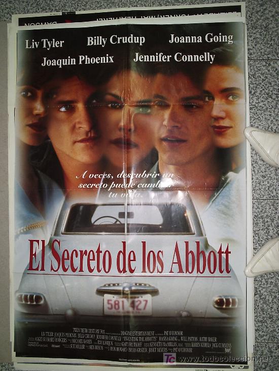 Cine: EL SECRETO DE LOS ABBOTT - CARTEL DE CINE ORIGINAL / LIV TYLER