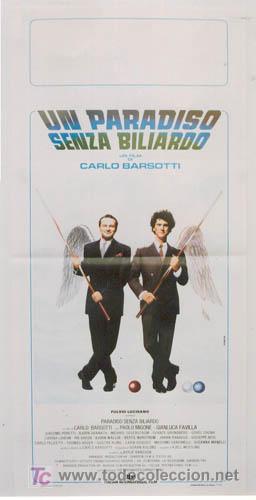 Kino: T03636 BILLAR un paradiso senza biliardo POSTER ORIGINAL 33X70 ITALIANO