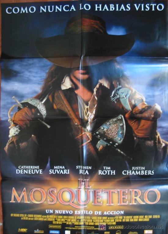 Cinema: EL MOSQUETERO 70x100 cm. Catherine Denueve, Mena Suvari, Stephen Rea. Dir: Peter Hyams.