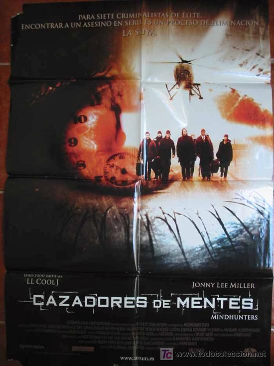 Cin&eacute;ma: CAZADORES DE MENTES,  70x100 cm. James Tood Smith Aka LL Cool J, Jonny Lee Miller. Dir Renny Harlin