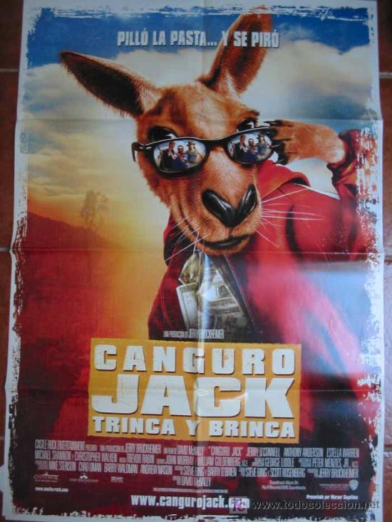 Cin&eacute;ma: CANGURO JACK TRINCA Y BRINCA ,  70x100. Jerry O'Connell, Anthony Anderson. Dir David McNa