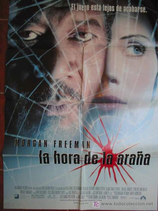 Cinema: LA HORA DE LA ARA&Ntilde;A,  70x100 cm. Morgan Freeman, Monica Potter. Dir Lee Tamahori