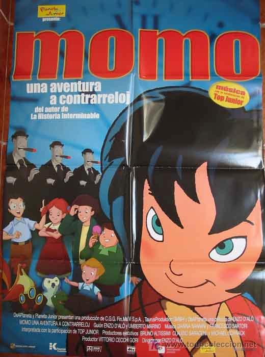 Cinema: Poster : MOMO UNA AVENTURA CONTRARRELOJ. 70x100 cm. Dir Enzo d'ALO