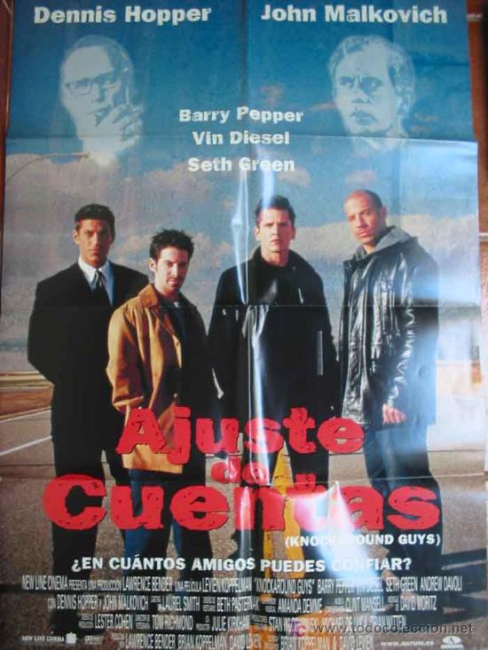 Cinema: AJUSTE DE CUENTAS. 70x100. Dennis Hopper, John Malkovich. Dir Brian Koppelman & David Leven