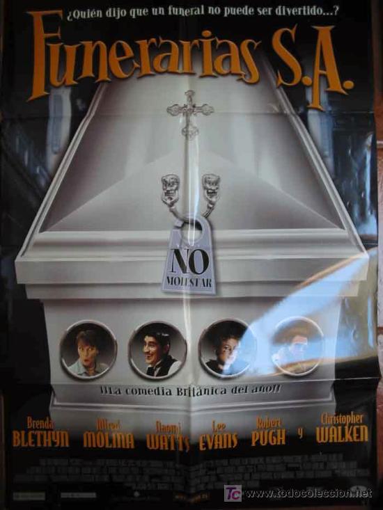 Cine: FUNERARIAS S.A. 70x100. Brenda Blethyn, Alfred Molina. Dir Nick Hurran