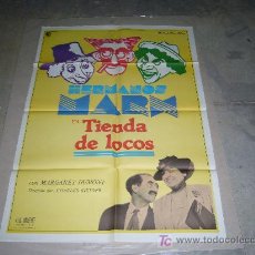 Cine: TIENDA DE LOCOS HERMANOS MARX POSTER ORIGINAL 70X100