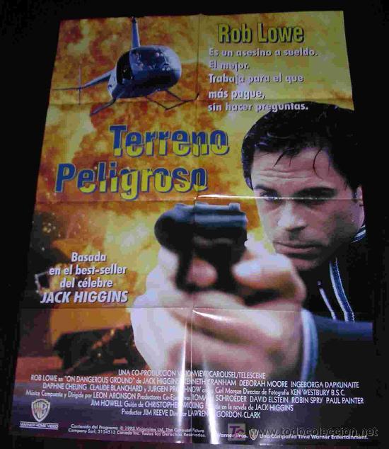 Cin&eacute;ma: POSTER ORIGINAL 70x100 aprox - TERRENO PELIGROSO - ROB LOWE