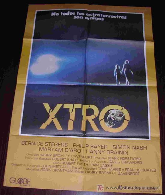 Cin&eacute;ma: POSTER ORIGINAL 70x100 aprox - XTRO - BERNICE STEGERS y DANNY BRAININ