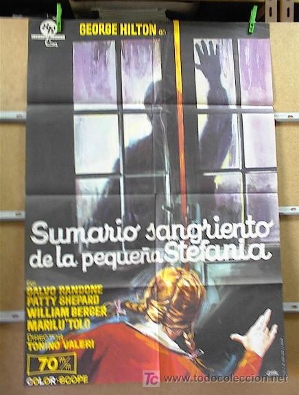 Cine: SUMARIO SANGRIENTO DE LA PEQUE&Ntilde;A STEFANIA