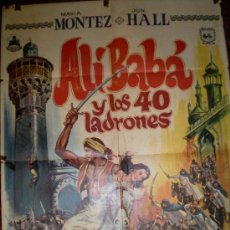 Cine: ALI BABA Y LOS 40 LADRONES (CARTEL ORIGINAL) MARIA MONTEZ. Lote 18143315