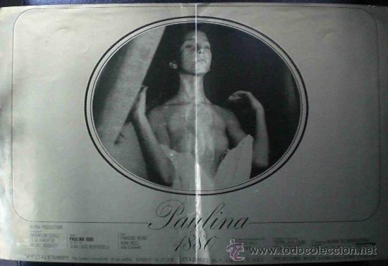 Cin&eacute;ma: PAULINA 1880 - CARTEL 48X30 CM PRESENTACION EN FESTIVAL CANNES - OLGA KARLATOS PLEGADO