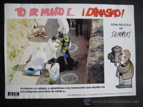 Cin&eacute;ma: CARTELERA AUTENTICA -TO ER MUNDO E DEMASIAO. SUMMERS - . ENVIO GRATIS&iexcl;&iexcl;&iexcl;
