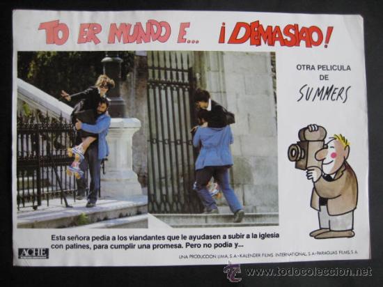 Cin&eacute;ma: CARTELERA AUTENTICA -TO ER MUNDO E DEMASIAO. SUMMERS - . ENVIO GRATIS&iexcl;&iexcl;&iexcl;