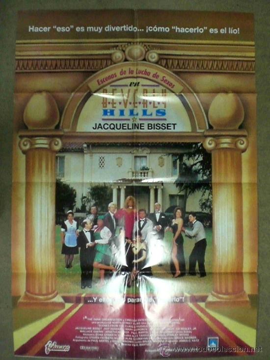 Cin&eacute;ma: BEVERLY HILLS - JACQUELINE BISSET, RAY SHARKEY POSTER PLEGADO 99X 68 CM