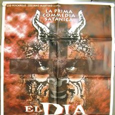 Cine: EC85 EL DIA DE LA BESTIA ALEX DE LA IGLESIA SANTIAGO SEGURA SATANIC POSTER ORIGINAL ITALIANO 100X140. Lote 339834453