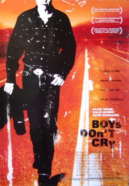 Cin&eacute;ma: poster BOYS DON'T CRY Kimberly Peirce Hilary Swank Chlo&euml; Sevigny CARTEL USA
