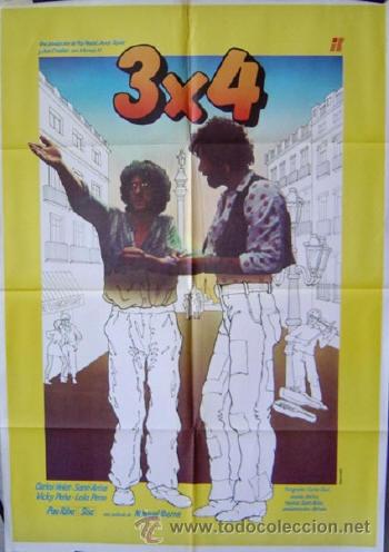 Cin&eacute;ma: TRES POR CUATRO 3 x 4 RAMBLES POSTER IBORRA VELAT SANTI ARISA PAU RIBA SISA