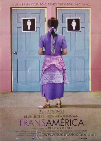 Cine: TRANSAMERICA  Felicity Huffman Kevin Zegers Duncan Tucker POSTER