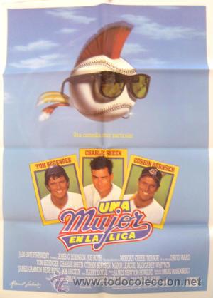 Cin&eacute;ma: Major League  POSTER mujer en la LIGA Cleveland Indians Beisbol Charlie Sheen Tom Berenger
