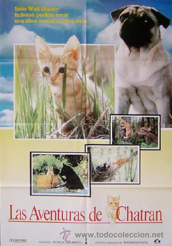 Cine: LAS AVENTURAS DE CHATRAN Masanori Hata Ryuichi Sakamoto	Gato Perro POSTER