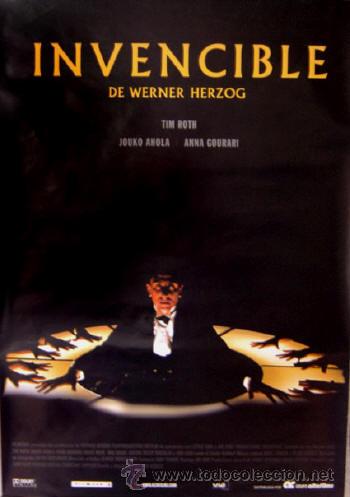 Cine: INVENCIBLE Werner Herzog MAGIA POSTER Tim Roth Jouko Ahola