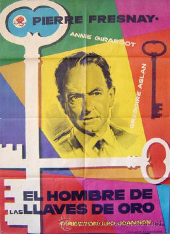 Cin&eacute;ma: EL HOMBRE DE LAS LLAVES DE ORO L&eacute;o Joannon MAC POSTER Pierre Fresnay Annie Girardot