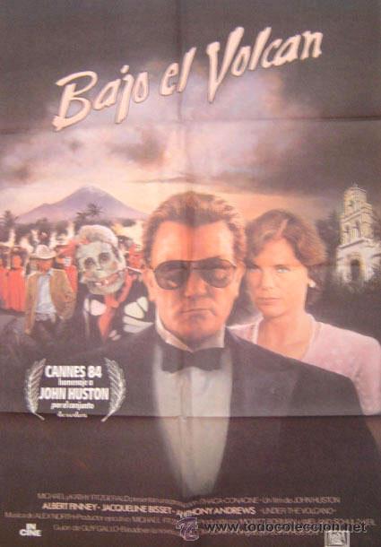 Cin&eacute;ma: BAJO EL VOLCAN John Huston Malcolm Lowry  POSTER Albert Finney Jacqueline Bisset