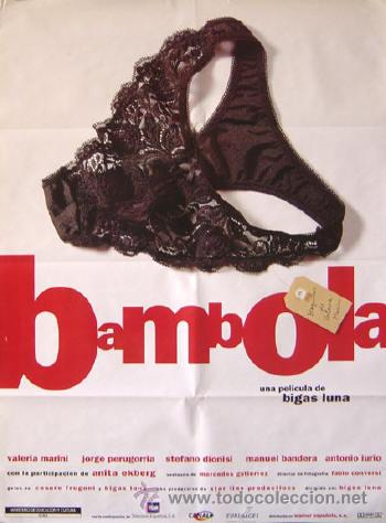Kino: BAMBOLA Bigas Luna POSTER Valeria Marini Anita Ekberg Jorge Perugorr&iacute;a Stefano Dionisi