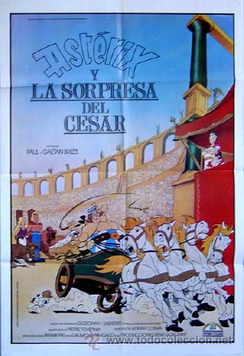 Cinema: ASTERIX Y LA SORPRESA DEL CESAR Ren&eacute; Goscinny Albert Uderzo POSTER
