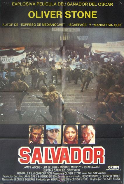 Cin&eacute;ma: SALVADOR Oliver Stone POSTER James Woods James Belushi John Savage