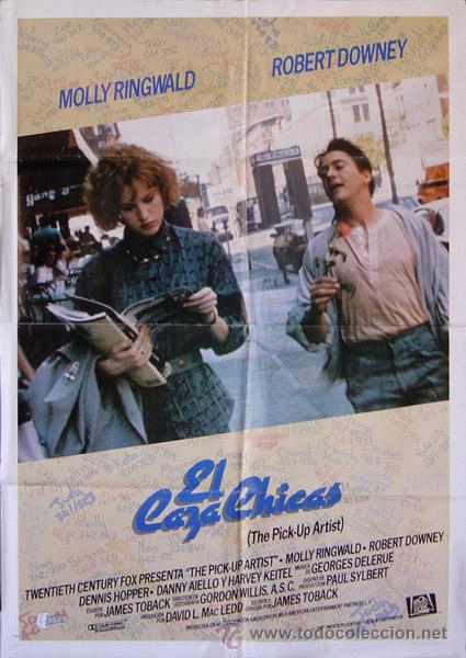 Kino: EL CAZA CHICAS James Toback POSTER Molly Ringwald Robert Downey Jr. Dennis Hopper