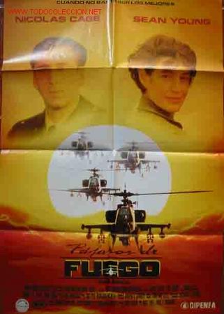 Cin&eacute;ma: Poster Cartel : PAJAROS DE FUEGO. 70x100 cm. Nicolas Cage, Sean Young, ...dir: David Green.