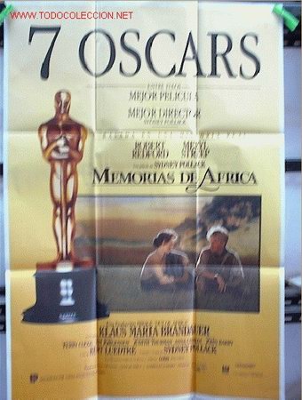 Cinema: MEMORIAS DE AFRICA