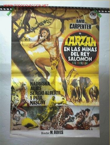 Cine: TARZAN EN LAS MINAS DEL REY SALOMON