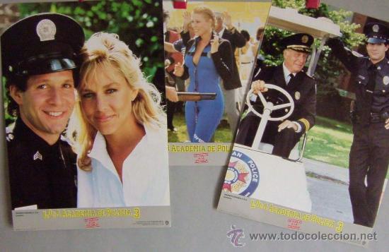 Cinema: LOCA ACADEMIA DE POLICIA 3    LOTE DE 16 LOBYS O FOTOCROMOS  NUM 79
