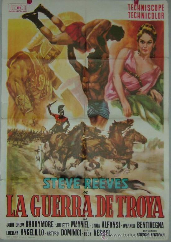 Cinema: LA BATALLA DE TROYA   STEVE REEVES  PEPLUM