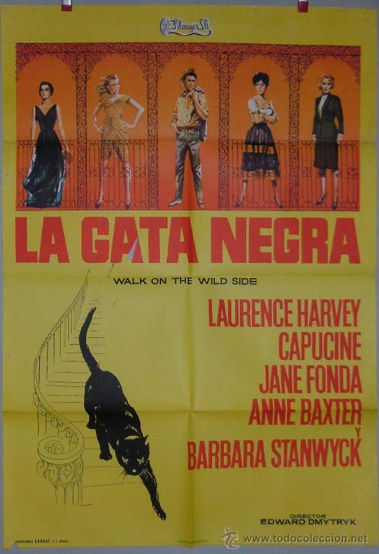 Cinema: LA GATA NEGRA 1962 JANE FONDA BARBARA STANWYCK