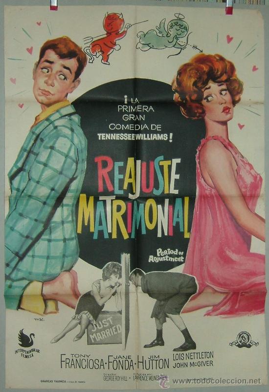 Cin&eacute;ma: REAJUSTE MATRIMONIAL   1962 JANE FONDA   TONY FRANCIOSA