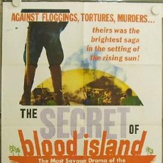 Cine: GS65 THE SECRET OF BLOOD ISLAND HAMMER BARBARA SHELLEY POSTER ORIGINAL AMERICANO 70X105. Lote 11947411