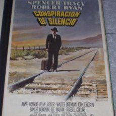 Cine: CONSPIRACION DE SILENCIO - 1972 - DE JOHN STURGES CON SPENCER TRACY Y ANNE FRANCIS - POSTER ORIGINAL