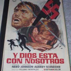 Cine: Y DIOS ESTÁ CON NOSOTROS - 1971 - FRANCO NERO - RICHARD JOHNSON - POSTER ORIGINAL - ESTRENO