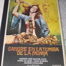 Cine: SANGRE EN LA TUMBA DE LA MOMIA - 1974 - HAMMER POSTER - SETH HOLT - VALERIE LEON - ESTRENO 