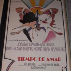Cine: TIEMPO DE AMAR - 1973 - MEL FERRER - JOANNA SHIMKUS - BRITT EKLAND - POSTER ORIGINAL - ESTRENO. Lote 12315897