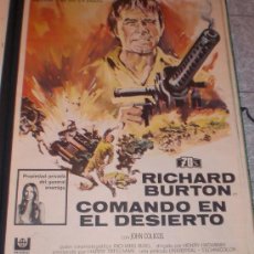 Cine: COMANDO EN EL DESIERTO - 1971 - DE HENRY HATHAWAY CON RICHARD BURTON - POSTER ORIGINAL - ESTRENO