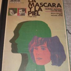 Cine: LA MASCARA Y LA PIEL - 1973 - GLENDA JACKSON - OLIVER REED - POSTER ORIGINAL - ESTRENO