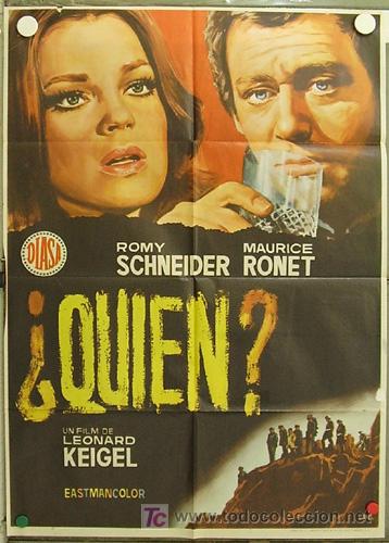 Cinema: HJ45 QUIEN ROMY SCHNEIDER POSTER ORIGINAL 70X100 ESTRENO